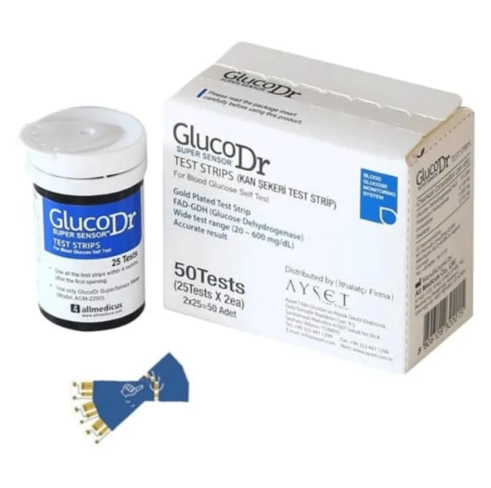 شرائط قياس السكر جلوكو دكتور سوبر سنسور (GlucoDr. Super Sensor)